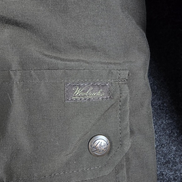 Woolrich Men's Dark Brown Down Insulated Faux Fur Hooded Parka Jacket Size L - Picture 16 of 16